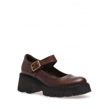 Туфли женские натуральная кожа Арт: COR3_65580-B_BROWN COR3_65580-B_BROWN