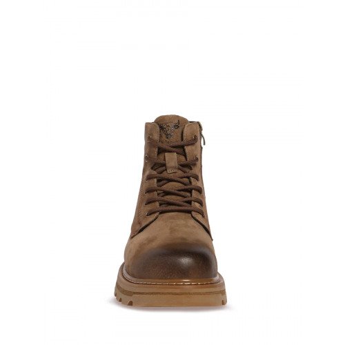 Ботинки зимние натуральная спилок на низком каблуке  HR006_01CH-LB "HR006_01CH-LB" 3