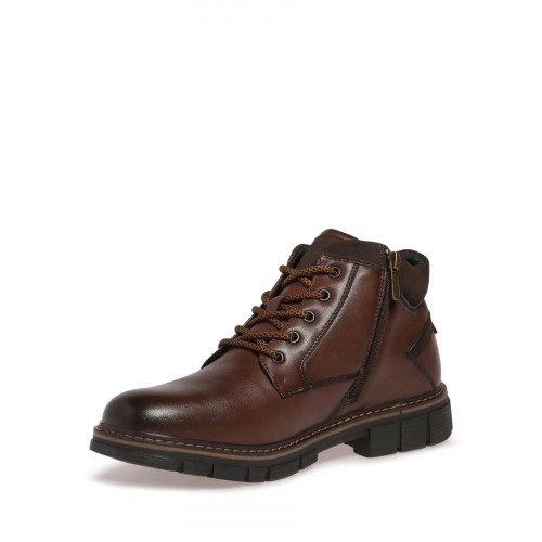 Ботинки зимние кожаные на низком каблуке FL748_B1872-3-W_BROWN "FL748_B1872-3-W_BROWN" 4