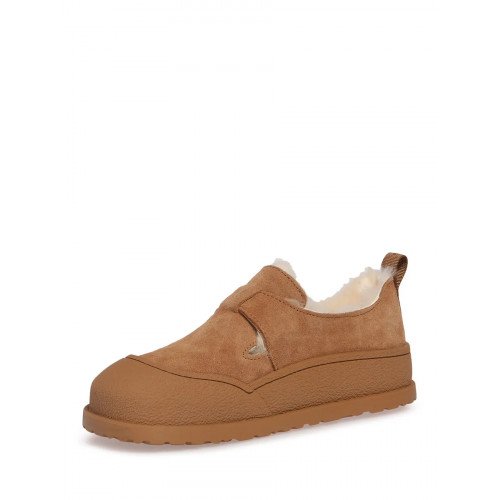 Ботинки зимние из спилка на низком каблуке  CI016_02CH-CM "CI016_02CH-CM" 4