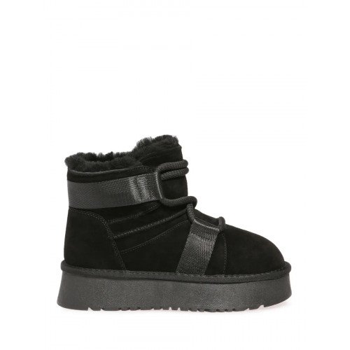 Угги зимние с шерстью из спилка на платформе CI010_02CH-BL "CI010_02CH-BL" 2