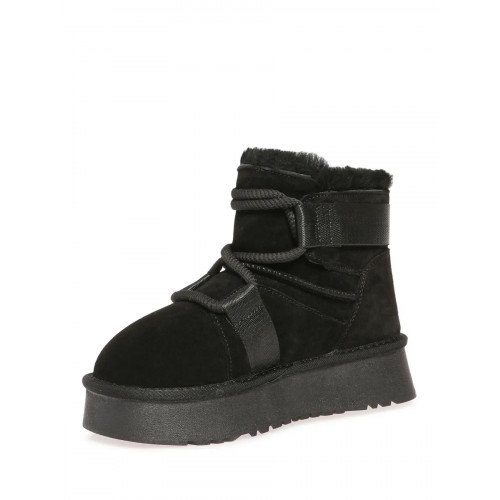 Угги зимние с шерстью из спилка на платформе CI010_02CH-BL "CI010_02CH-BL" 4