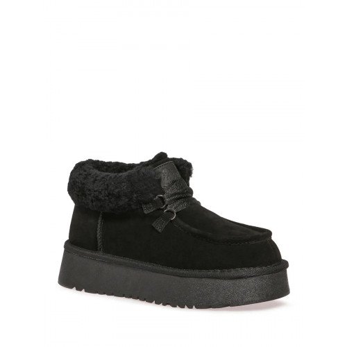 Угги зимние с шерстью из спилка на платформе  CI010_04CH-BL "CI010_04CH-BL" 1
