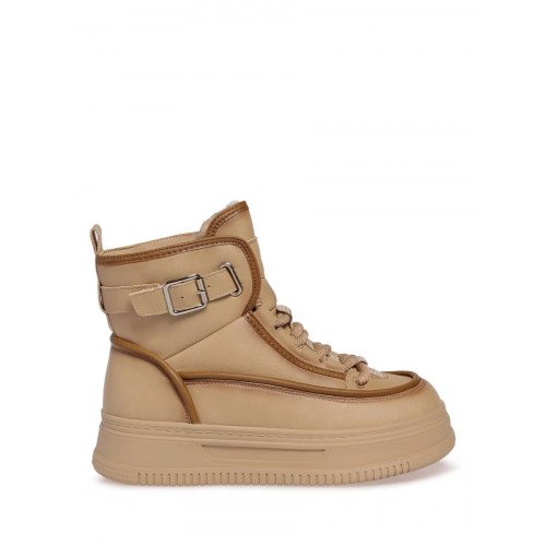 Ботинки зимние кожаные на низком каблуке  TD003_01PW-ML-W "TD003_01PW-ML-W" 2