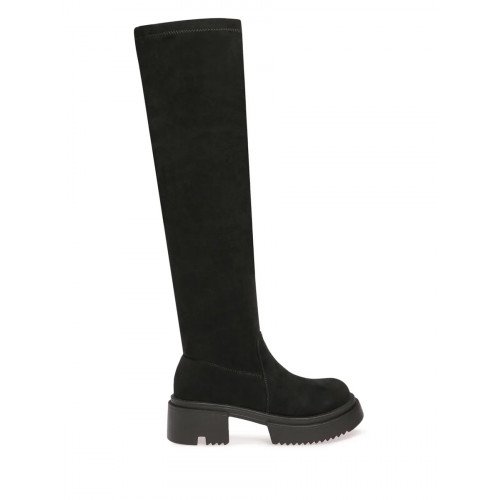 Ботфорты демисезонные на платформе из спилка CI041_02CB-BL "CI041_02CB-BL" 2