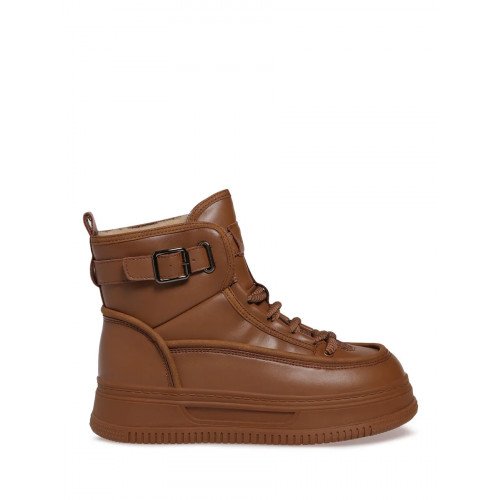 Ботинки зимние кожаные на низком каблуке TD003_01PI-BG-W "TD003_01PI-BG-W" 2