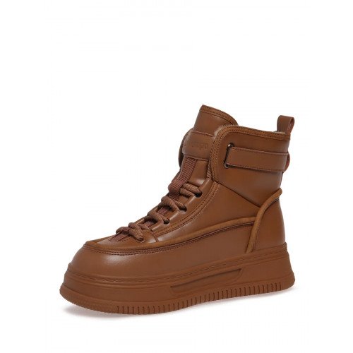 Ботинки зимние кожаные на низком каблуке TD003_01PI-BG-W "TD003_01PI-BG-W" 4