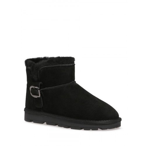 Угги зимние с шерстью из спилка на платформе Арт: AI002_02CH-BL-S "AI002_02CH-BL-S" 1