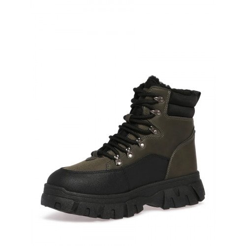 Ботинки зимние кожаные на низком каблуке Арт: SL002_01PH-KH-V "SL002_01PH-KH-V" 4