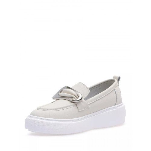 Лоферы кожаные на платформе Арт: CVS232_XTEL-016-010_MILK "CVS232_XTEL-016-010_MILK" 4