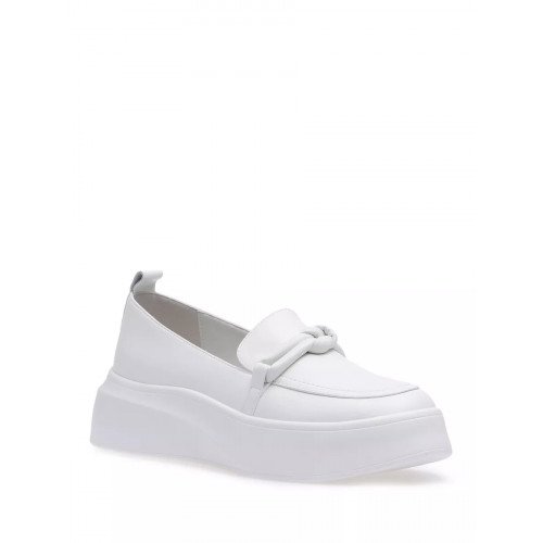 Лоферы кожаные на платформе Арт: SWB620_V910-C22-1_WHITE "SWB620_V910-C22-1_WHITE" 1