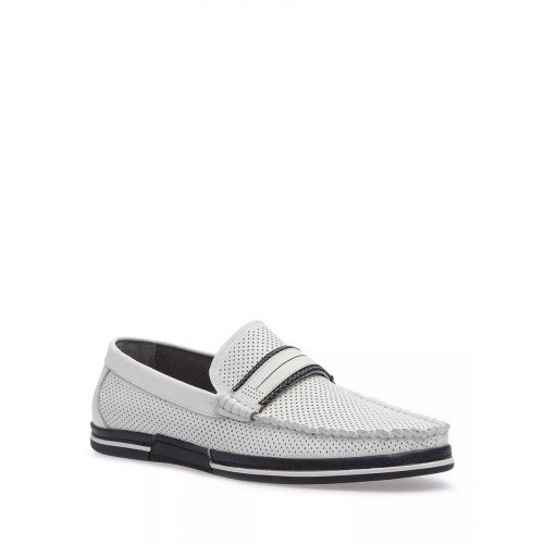 Мокасины летние кожаные на платформе Арт: CRP136_73D9-1C_WHITE "CRP136_73D9-1C_WHITE" 1