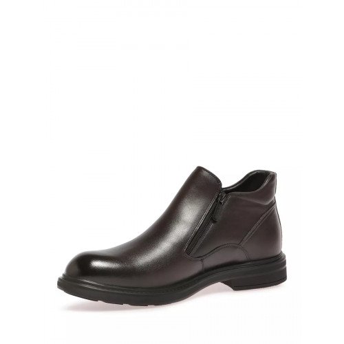 Ботинки демисезонные кожаные на низком каблуке арт: YC029_02SB-BR "YC029_02SB-BR" 4