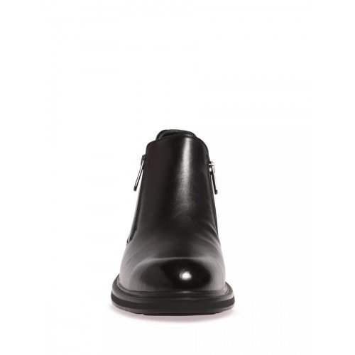 Ботинки демисезонные кожаные на низком каблуке арт: YC029_02SB-BL "YC029_02SB-BL" 3