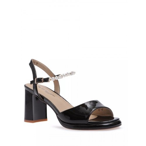 Босоножки кожа натуральная на каблуке арт: SWB631_72802K1_BLACK "SWB631_72802K1_BLACK" 1