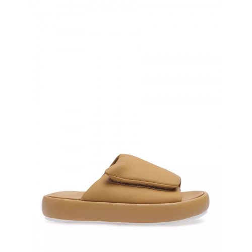 Сабо летние кожаные на платформе арт: FL1010_2389-5A_CAMEL "FL1010_2389-5A_CAMEL" 2