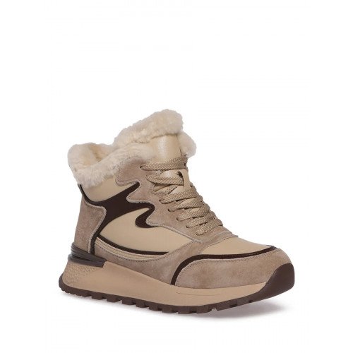 Кроссовки высокие зимние кожаные с утеплителем арт: HW055_01SH-BG "HW055_01SH-BG" 1