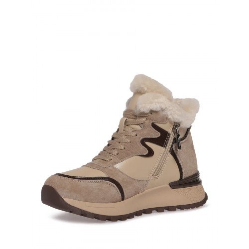 Кроссовки высокие зимние кожаные с утеплителем арт: HW055_01SH-BG "HW055_01SH-BG" 4