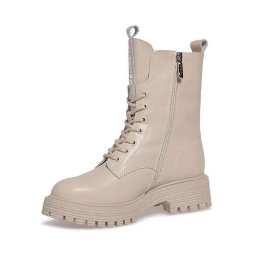 Ботинки зимние кожаные на низком каблуке арт: CSN234 -F7738-C5308-5 -W -WHITE "CSN234 -F7738-C5308-5 -W -WHITE" 4