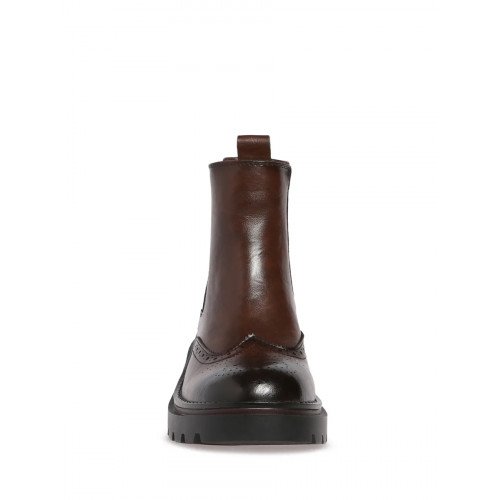 Ботинки демисезонные кожаные на низком каблуке арт: WN009_02SB-BR "WN009_02SB-BR" 3