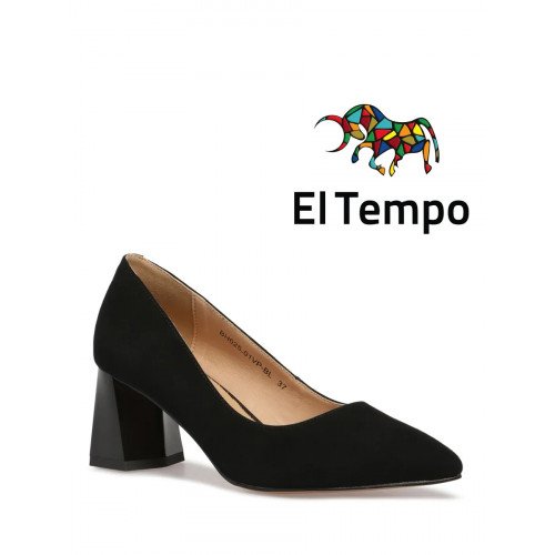 Туфли на каблуке натуральный велюр вечерние Эльтемпо арт: BH025_01VP-BL "BH025_01VP-BL" 1