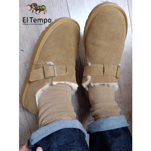 Полуботинки угги короткие зимние Эльтемпо арт: CSN253 -0522-1 -F -CAMEL "CSN253 -0522-1 -F -CAMEL" 2