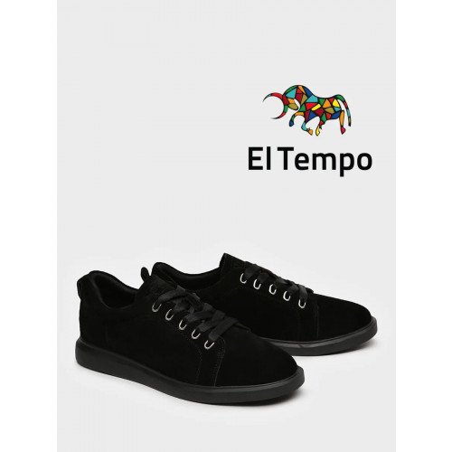 Кеды черные спилок OB049_01CP-BL-V Женские "OB049_01CP-BL-V" 2