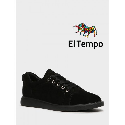 Кеды черные спилок OB049_01CP-BL-V Женские "OB049_01CP-BL-V" 1