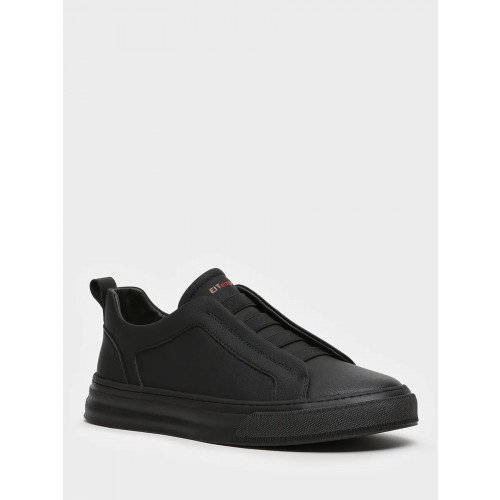 Кеды черные кожа натуральная WX003_01ST-BL Мужские "WX003_01ST-BL" 2