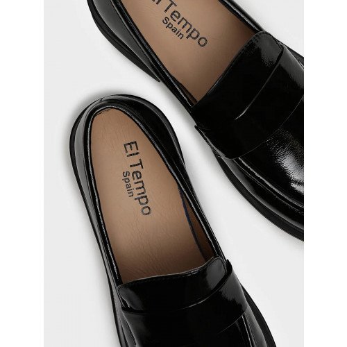 Лоферы черные лак натуральный ZE001_01_01_LТ Женские "ZE001_01_01_LТ" 2