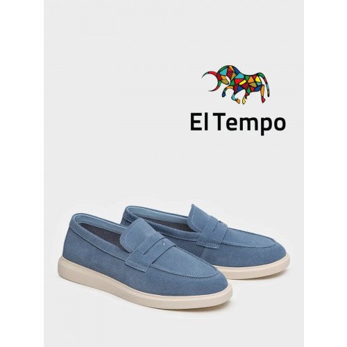 Лоферы синий спилок OB048_02CP-NV-V Женские "OB048_02CP-NV-V" 1