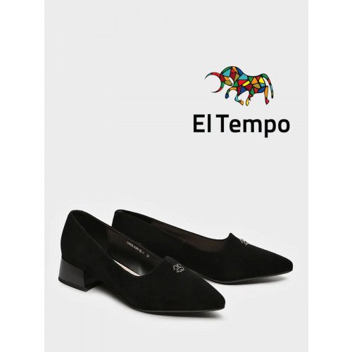 Туфли черные велюр натуральный LV029_03VP-BL-V Женские "LV029_03VP-BL-V" 1