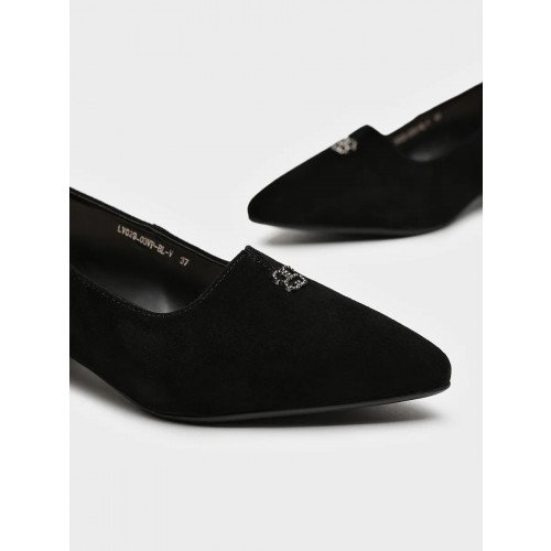 Туфли черные велюр натуральный LV029_03VP-BL-V Женские "LV029_03VP-BL-V" 2