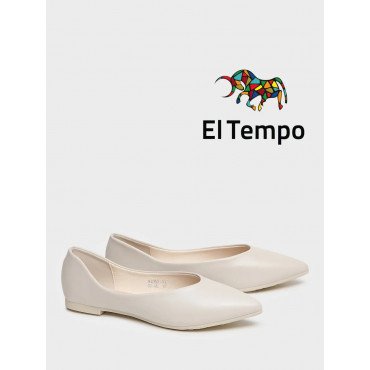 Балетки молочные El Tempo кожа искусственная Женские MA008_01PP-ML MA008_01PP-ML