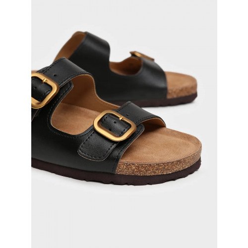 Сабо черные El Tempo кожа искусственная Женские AN089_01_01_SP "AN089_01_01_SP" 2