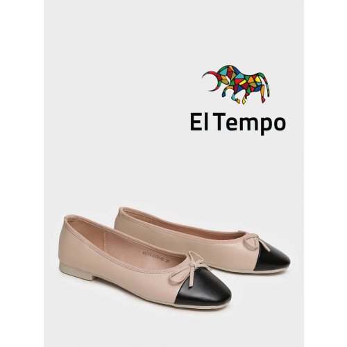 Балетки бежевые El Tempo кожа искусственная Женские MA004_01PP-BG "MA004_01PP-BG" 1