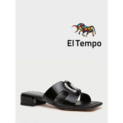 Сабо черные El Tempo кожа натуральная Женские LX039_01LK-BL-V "LX039_01LK-BL-V" 1