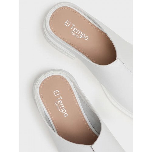 Сабо белые El Tempo без подкладки Женские MA009_01SU-WT "MA009_01SU-WT" 3