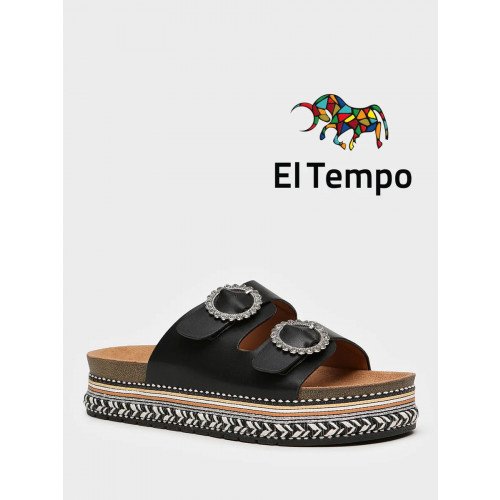 Сабо черные El Tempo к.кожа Женские CVS200_A-15-01_BLACK "CVS200_A-15-01_BLACK" 1