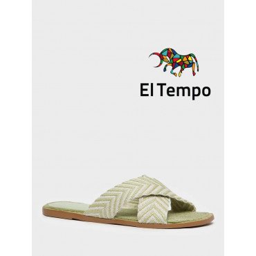 Сабо зеленые El Tempo текстиль Женские LE015_02TP-GN LE015_02TP-GN