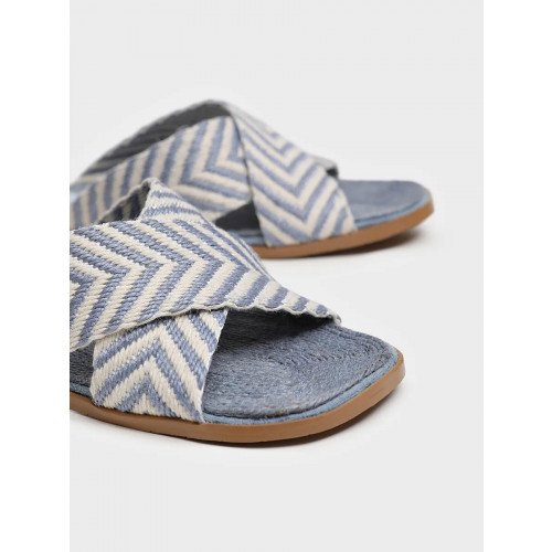 Сабо голубые El Tempo текстиль Женские LE015_02TP-BU "LE015_02TP-BU" 2