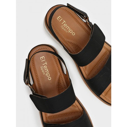 Сандалии черные El Tempo кожа искусственная Женские AN085_01_01_SP "AN085_01_01_SP" 2