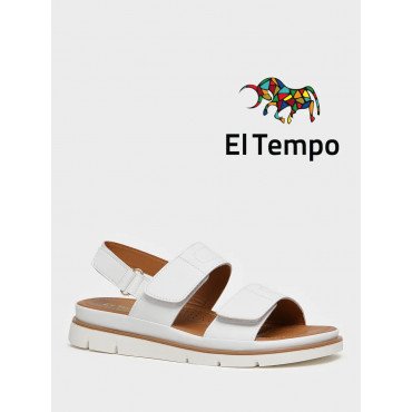 Сандалии белые El Tempo кожа искусственная Женские AN085_01_06_SP AN085_01_06_SP
