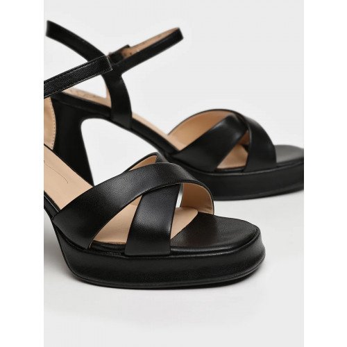 Босоножки черные El Tempo кожа искусственная Женские LV124_01SP-BL-V "LV124_01SP-BL-V" 3