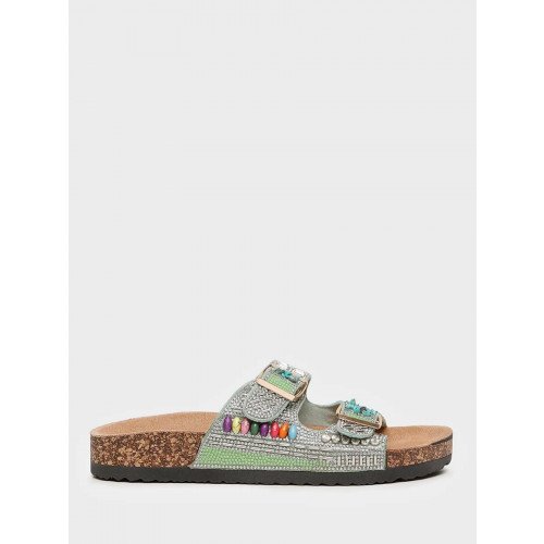 Сабо зеленые El Tempo текстиль Женские CVS199_A-13-01_LGREEN "CVS199_A-13-01_LGREEN" 3