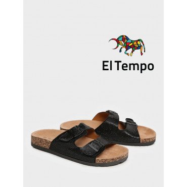 Сабо черные El Tempo к.кожа Женские CVS199_A-12-02_BLACK CVS199_A-12-02_BLACK