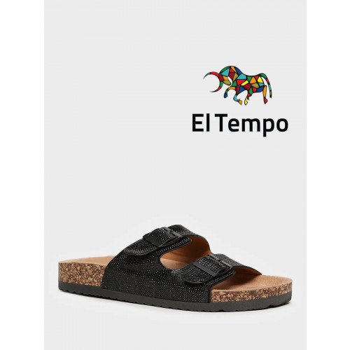 Сабо черные El Tempo к.кожа Женские CVS199_A-12-02_BLACK "CVS199_A-12-02_BLACK" 1