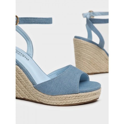 Босоножки голубые El Tempo кожа искусственная Женские LE002_02TP-BU "LE002_02TP-BU" 2