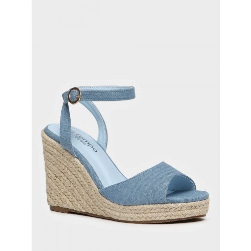 Босоножки голубые El Tempo кожа искусственная Женские LE002_02TP-BU "LE002_02TP-BU" 4