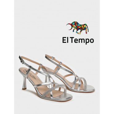 Босоножки серебряные El Tempo кожа натуральная Женские JL034_01SP-SL-V JL034_01SP-SL-V
